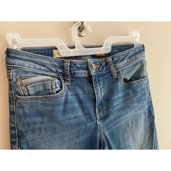 Anthropologie Pilcro and the Letterpress Light Wash Denim Skinny Jeans Size 28 - Picture 3 of 10